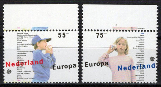 Netherlands 744-745 MNH Children's Games Europa Zayix Stamps 0225S0132