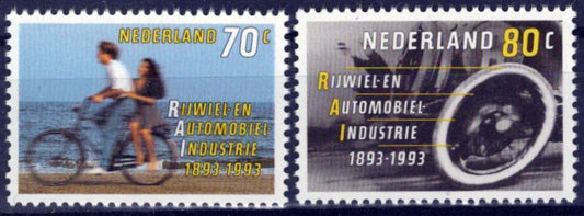 Netherlands 821-822 MNH Bicycles Automobiles Zayix Stamps 0225S0156M