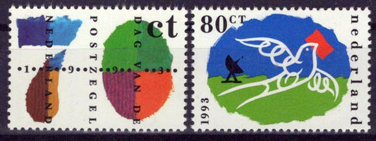 Netherlands 846-847 MNH Stamp Day Dove Birds Zayix Stamps 0225S0162M