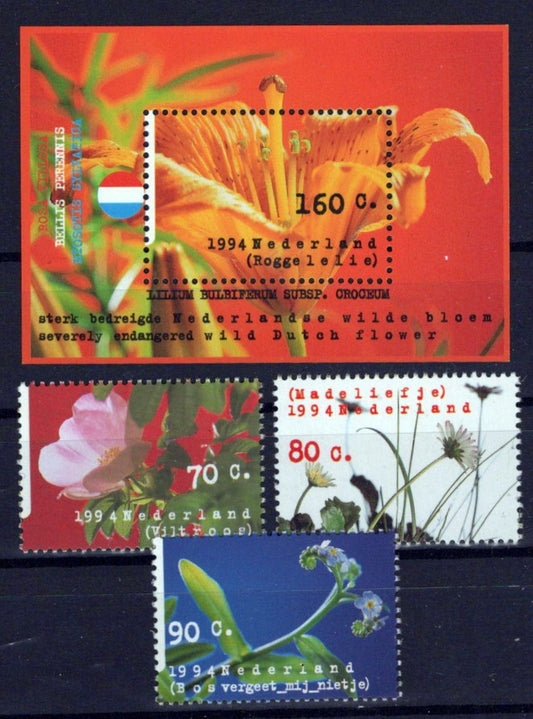 Netherlands 853-856 MNH Wild Flowers Plants Nature Zayix Stamps 0225S0164M