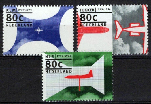 Netherlands 857-859 MNH Aviation Planes Aircraft Zayix Stamps 0225S0166M