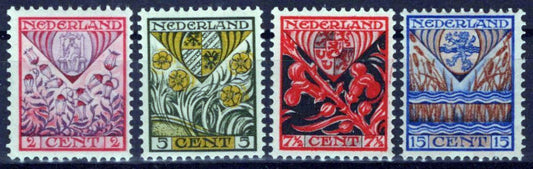 Netherlands B21-B24 MH Semi-Postal Coat of Arms Zayix Stamps 0225S0176