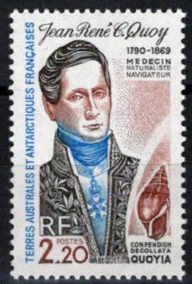 FSAT TAAF 153 MNH Jean Rene Quoy, Naturalist ZAYIX FSA-S0115M