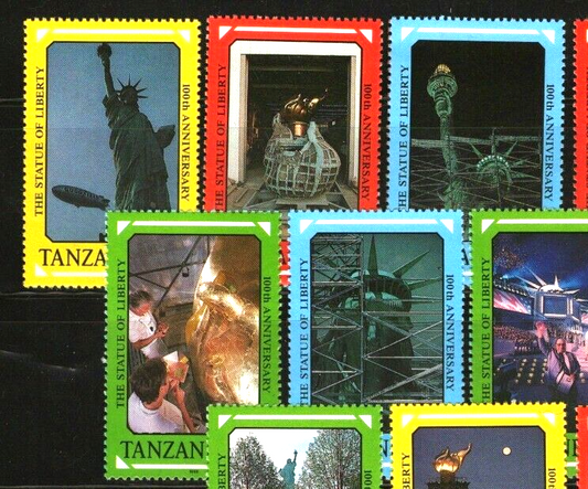 Tanzania 395-396 MNH Statue of Liberty Restoration Art ZAYIX 011022SM30M