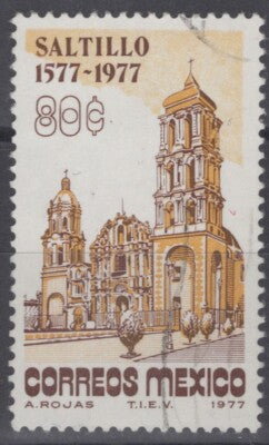 Mexico 1154 Used Saltillo Cathedral Architecture ZAYIX 071422S64