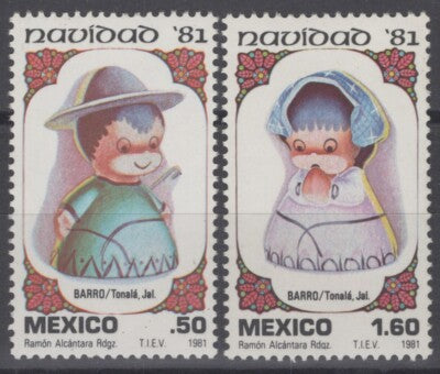 Mexico 1252-1253 MNH Christmas Shepherd Girl ZAYIX 071422S166
