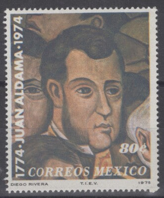 Mexico 1086 MNH Juan Aldama Artist Diego Rivera ZAYIX 071422S160