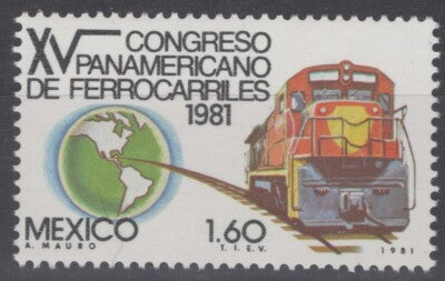 Mexico 1257 MNH Railroad Train ZAYIX 071422S167M