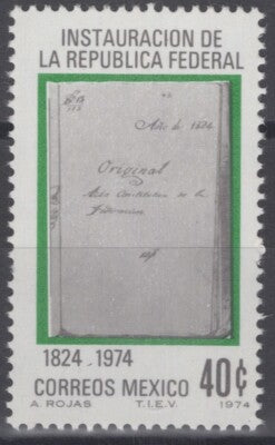 Mexico 1068 MNH Law of 1824 Government ZAYIX 071422S158M