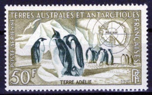 FSAT TAAF C1 MNH Air Post Penguins Birds Marine Life Antarctic ZAYIX FSA-S0168