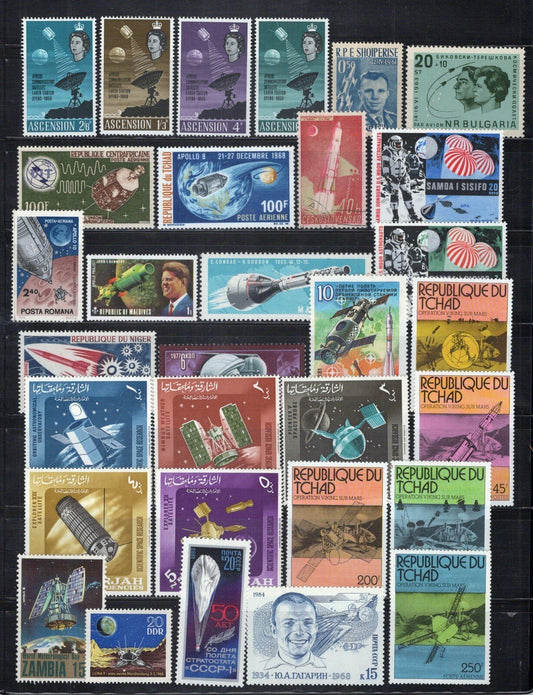 Space Collection Mint Used Satellites Astronauts Rockets ZAYIX 0224S0098