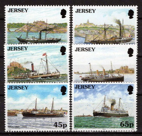 Jersey 975-980 MNH Ships Maritime Steamships ZAYIX 0524S0035M