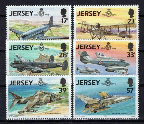 Jersey 634-639 MNH Aviation Planes Military Royal Air Force ZAYIX 0524S0057M