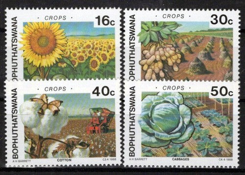 South Africa Bophuthatswana 212-215 MNH Agriculture Farming ZAYIX 0424S0129M