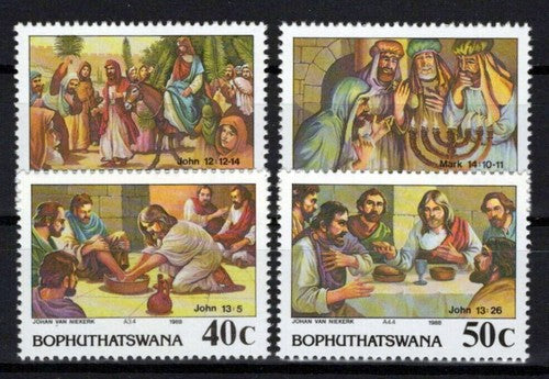 South Africa Bophuthatswana 204-207 MNH Easter Jesus ZAYIX 0424S0135M