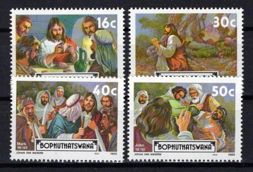 South Africa Bophuthatswana 220-223 MNH Easter Jesus ZAYIX 0424S0133M