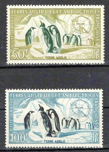 FSAT TAAF C1-C2 MNH Air Post Penguins Birds Antarctic ZAYIX FSA-S0170M