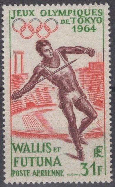Wallis & Futuna C19 MNH Olympics Sports Javelin Thrower ZAYIX 071422S123