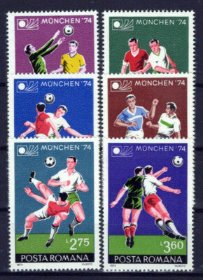 Romania 2494-2499 MNH Sports Games Soccer ZAYIX 0624S0508