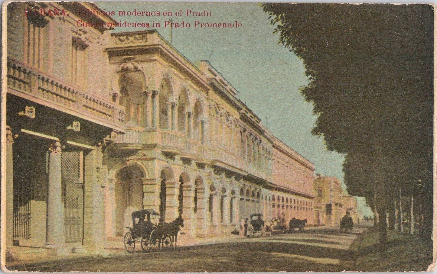 Prado Promenade Residences RPPC Carriage Havana c1913 ZAYIX 060522SM121
