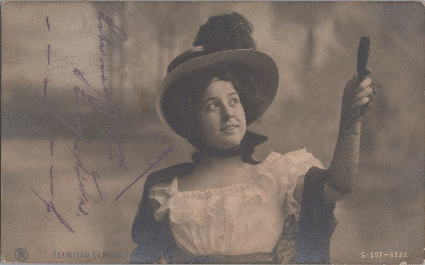 Felicitas Cerigioli Opera Star c1910 RPPC RPH Rotophot ZAYIX 060522SM116