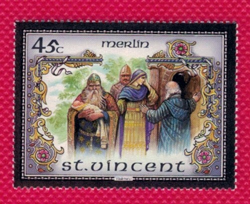 St. Vincent 979-979G MNH 1966 Legend of King Arthur Excalibur ZAYIX 081622SM205M