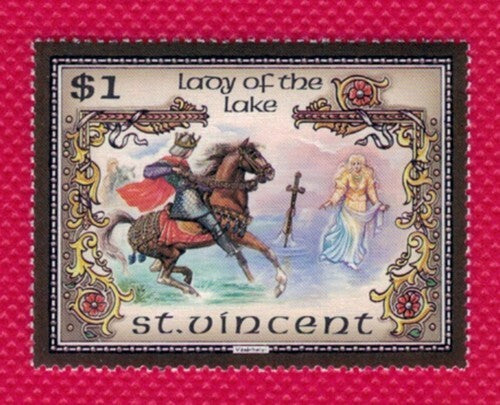 St. Vincent 979-979G MNH 1966 Legend of King Arthur Excalibur ZAYIX 081622SM205M