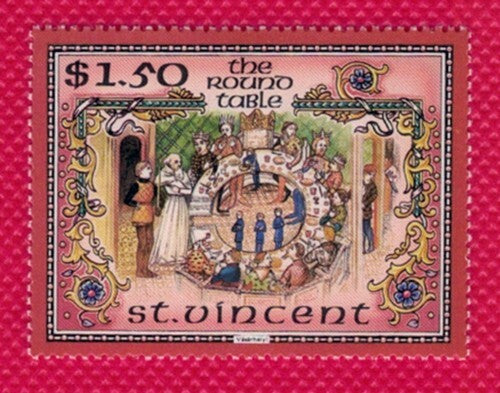 St. Vincent 979-979G MNH 1966 Legend of King Arthur Excalibur ZAYIX 081622SM205M