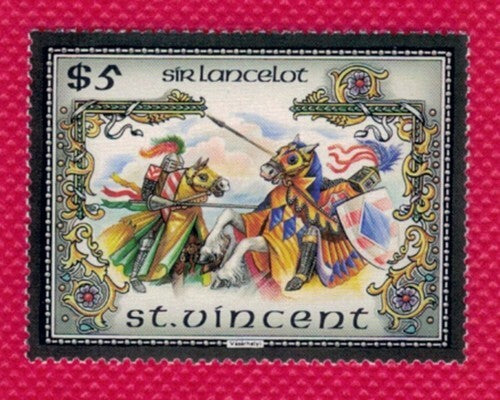 St. Vincent 979-979G MNH 1966 Legend of King Arthur Excalibur ZAYIX 081622SM205M