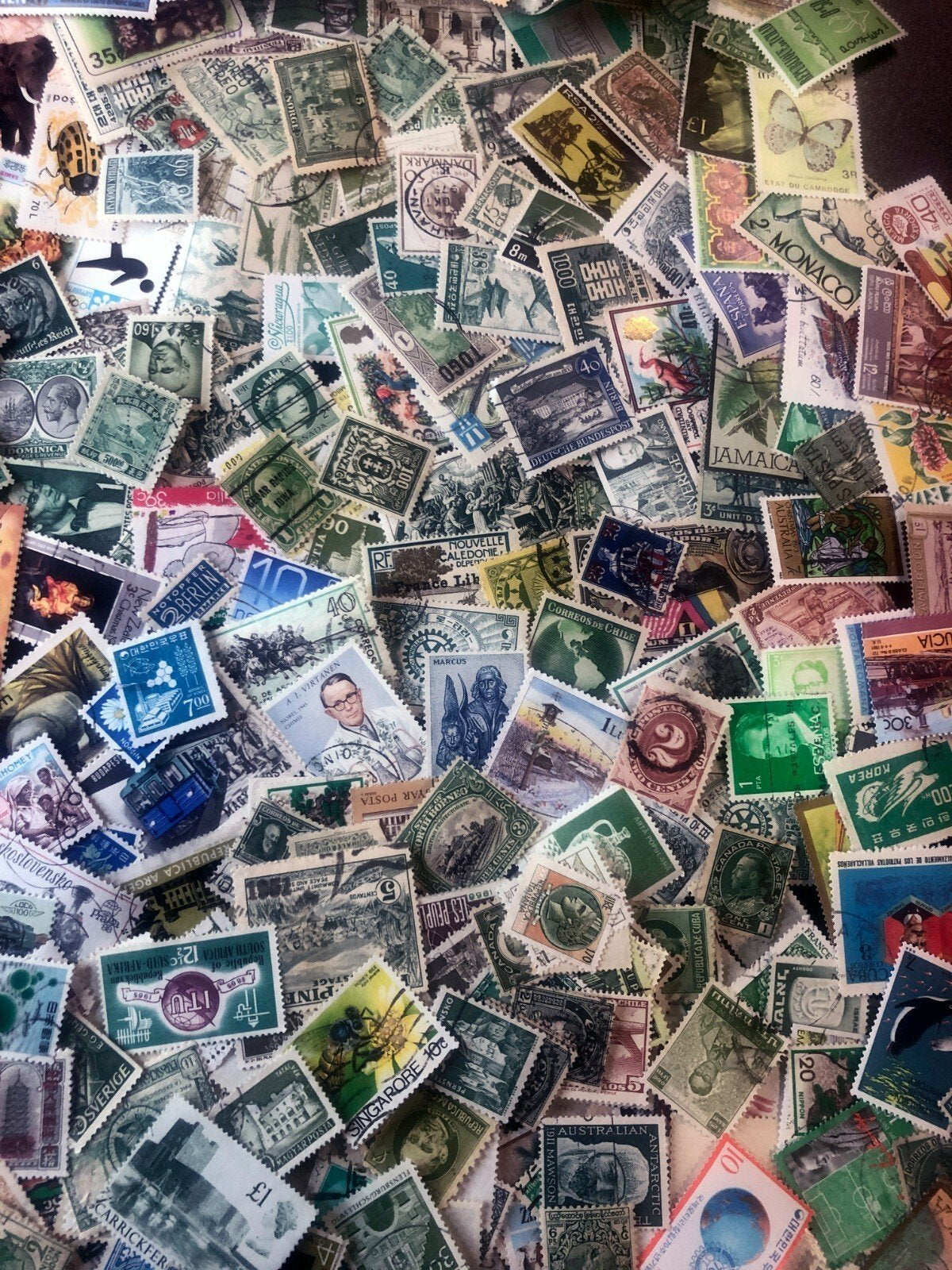 Stamps Collections Lot Worldwide Off Paper 2.8 oz (80g) Mixture Kiloware ZAYIX