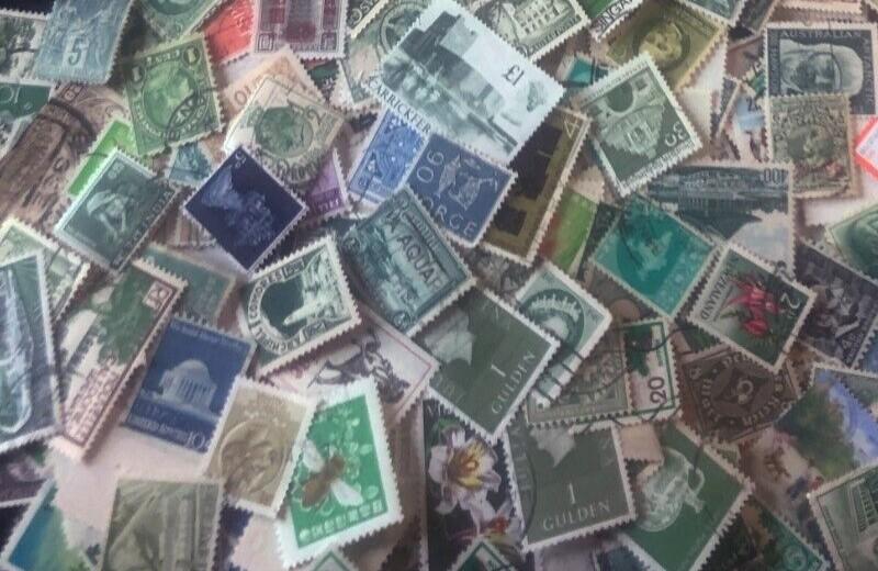 Stamps Collections Lot Worldwide Off Paper 2.8 oz (80g) Mixture Kiloware ZAYIX