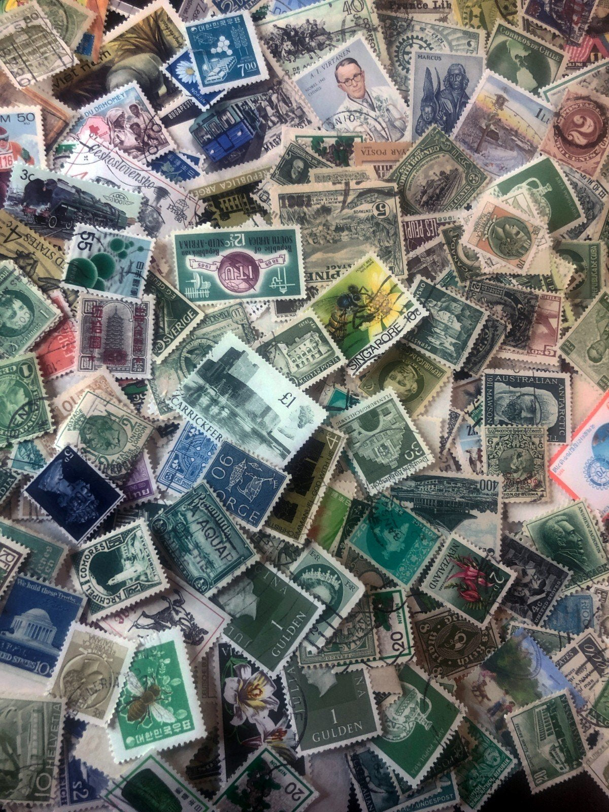 Stamps Collections Lot Worldwide Off Paper 2.8 oz (80g) Mixture Kiloware ZAYIX