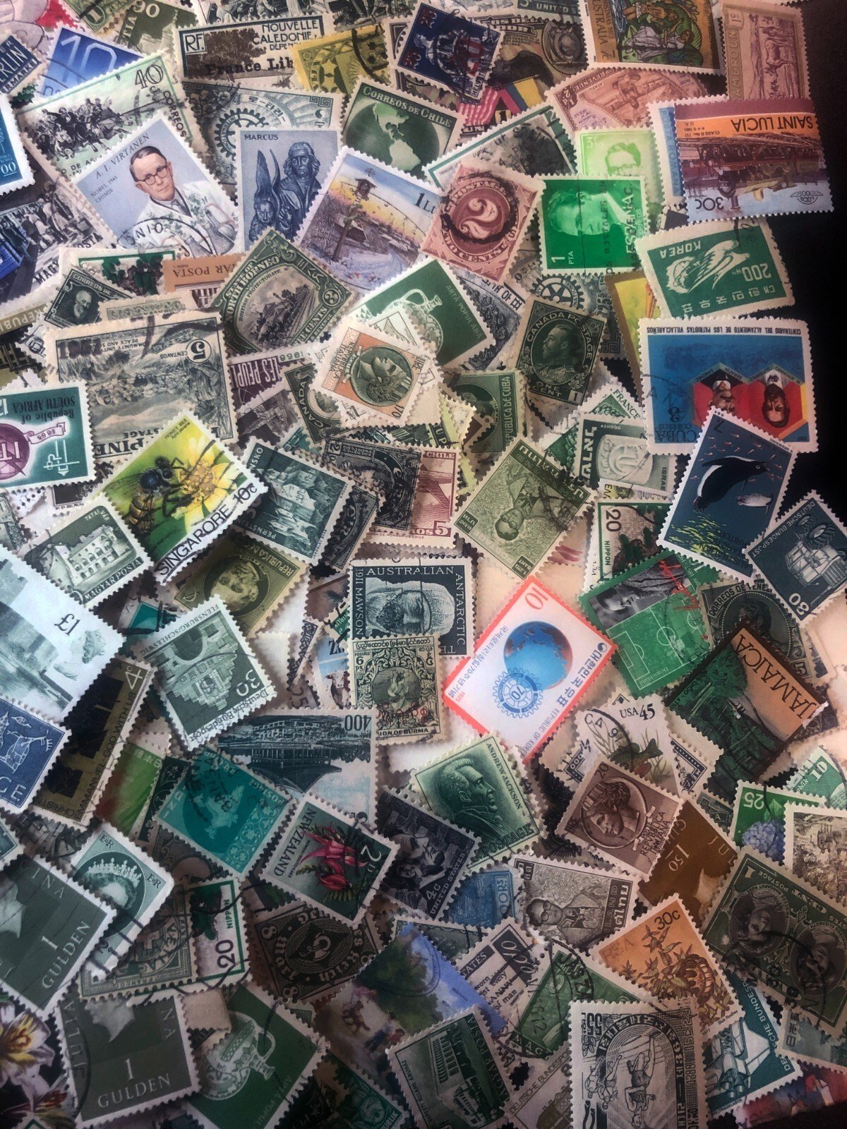Stamps Collections Lot Worldwide Off Paper 2.8 oz (80g) Mixture Kiloware ZAYIX