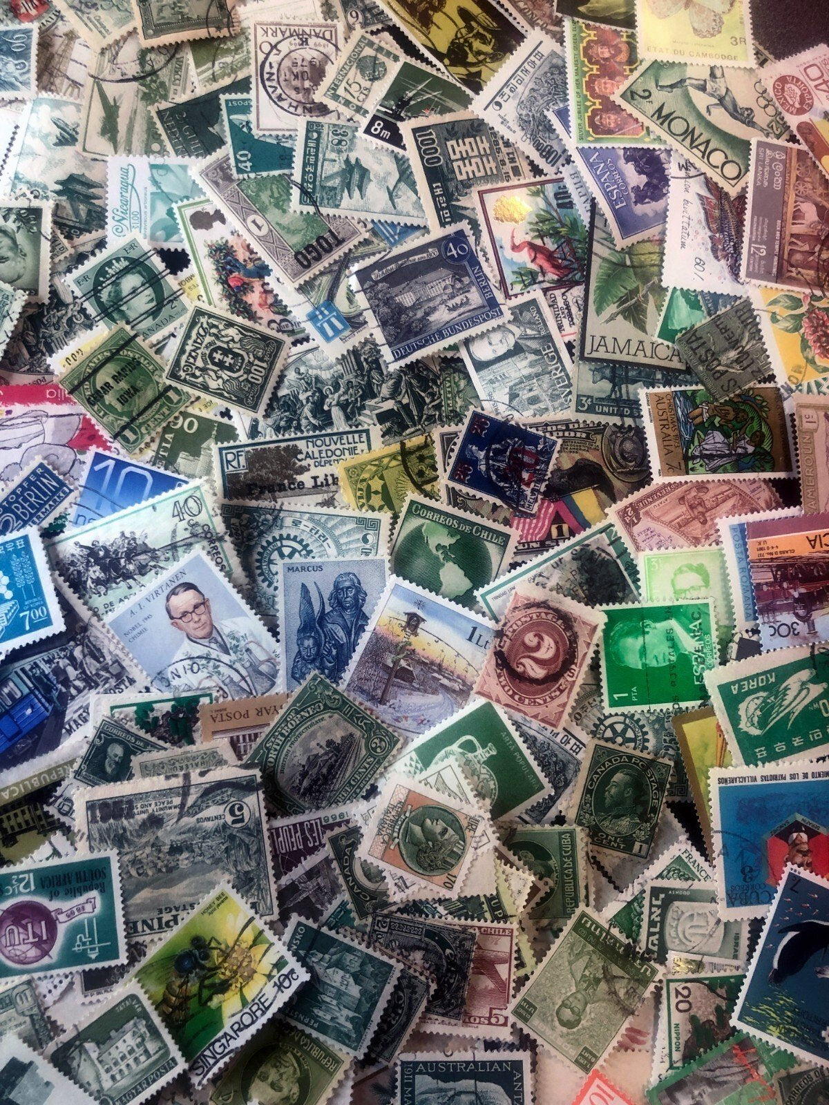 Stamps Collections Lot Worldwide Off Paper 2.8 oz (80g) Mixture Kiloware ZAYIX