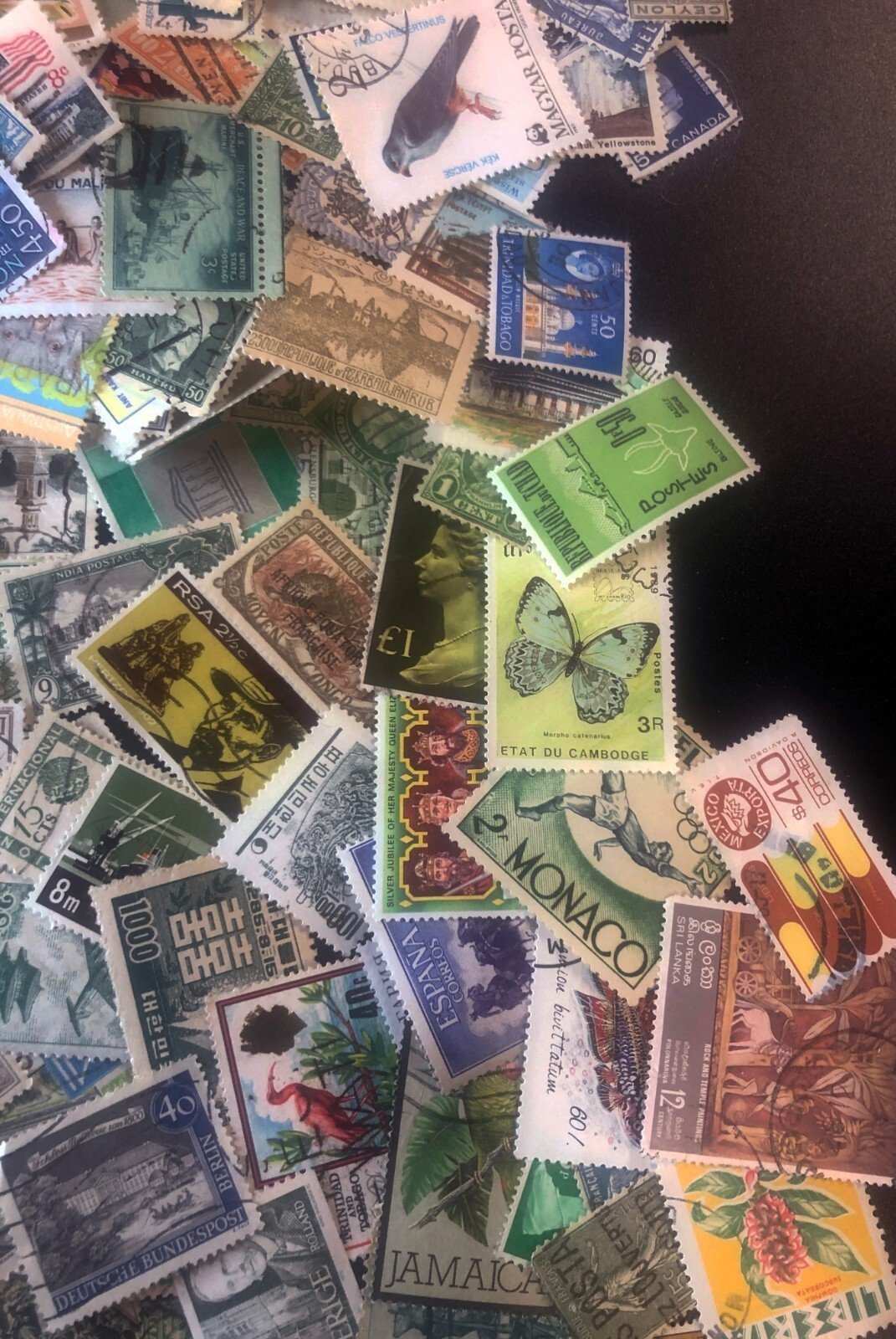 Stamps Collections Lot Worldwide Off Paper 2.8 oz (80g) Mixture Kiloware ZAYIX