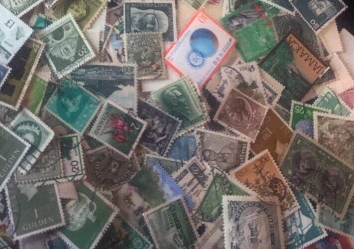 Stamps Collections Lot Worldwide Off Paper 2.8 oz (80g) Mixture Kiloware ZAYIX
