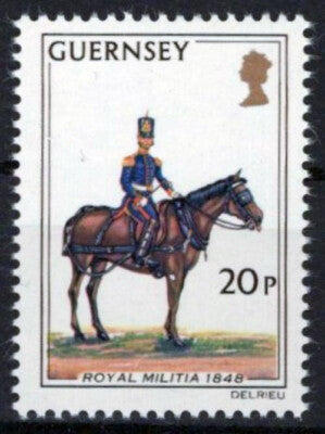 Guernsey 108 MNH Military Uniforms Militia Horses ZAYIX 092023S198M