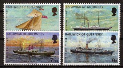 Guernsey 64-67 MNH Sailing Ships Mail Boats ZAYIX 101623SM75M