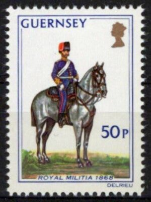 Guernsey 109 MNH Military Uniforms Militia Horses ZAYIX 092023S199M