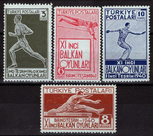 Turkey 855-858 MNH Sports Balkan Olympics ZAYIX 081622S03