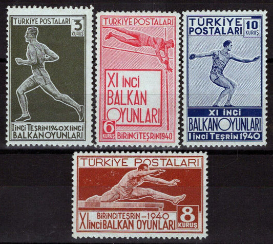 ZAYIX -Turkey 855-858 MNH Sports Balkan Olympics 081622S03