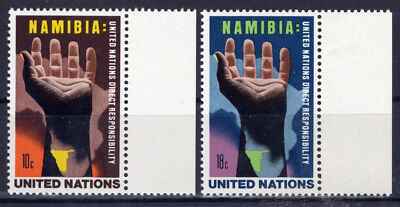 United Nations New York 263-264 MNH Hands Maps Namibia ZAYIX 1024S0430M