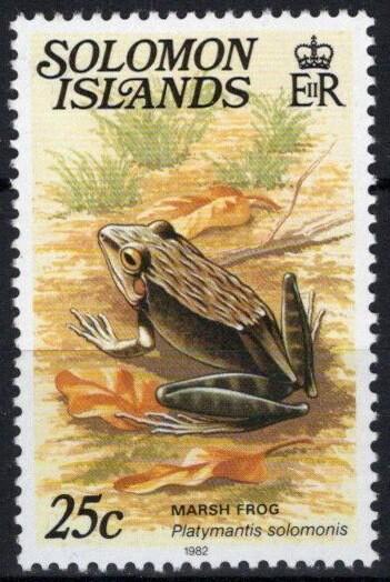 Solomon Islands 406 MNH 1982 Amphibians Frogs ZAYIX 031023S51