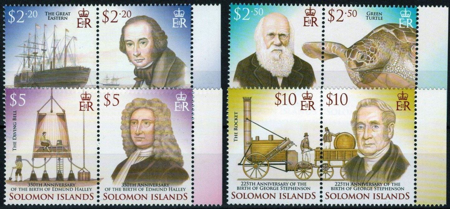Solomon Islands 1044-1047 MNH Explorers Ships Astronomers ZAYIX 031023S47