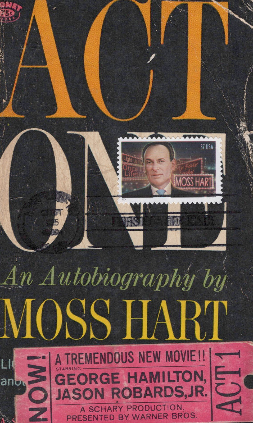 US Maxi Card FDC UA Moss Hart, Playwright, ticket stub ZAYIX 0924M0101