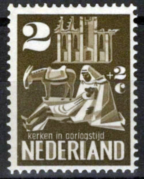 Netherlands B214 MH Semi-Postal Church Restoration Zayix Stamps 0225S0195