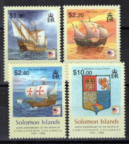 Solomon Islands 1048-1051 MNH Christopher Columbus Ships ZAYIX 0224S284M