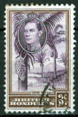 British Honduras 117 Used Cohune Palm Trees Nature Royalty ZAYIX 031023S64M