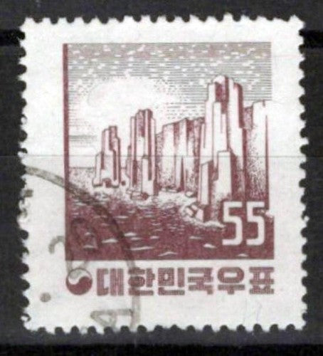 Korea 257 used Diamond Mountains Coastal Scene ZAYIX 0224S0289M