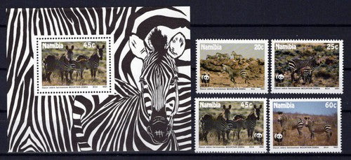 Namibia SWA 694-697 MNH Mountain Zebra Wildlife Animals ZAYIX 0424S0149